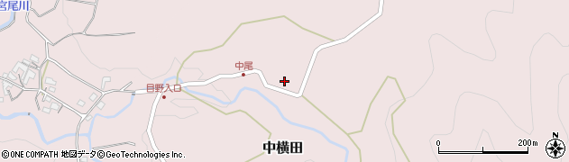 熊本県上益城郡甲佐町中横田1851周辺の地図