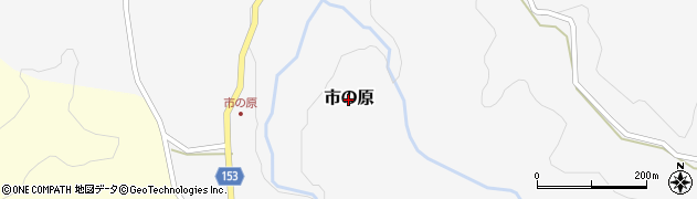 熊本県山都町（上益城郡）市の原周辺の地図