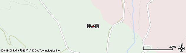熊本県上益城郡山都町神ノ前周辺の地図