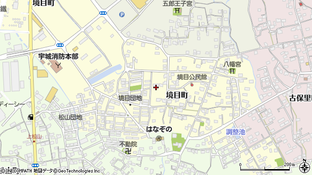〒869-0417 熊本県宇土市境目町の地図