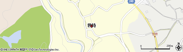 熊本県甲佐町（上益城郡）世持周辺の地図