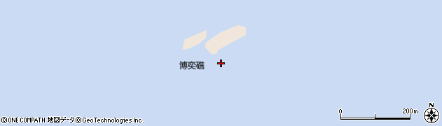 博奕礁周辺の地図