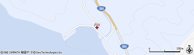 丹奈周辺の地図