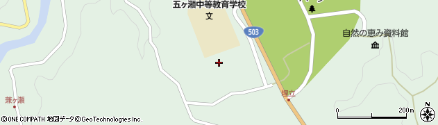 宮崎県立五ヶ瀬中等教育学校周辺の地図