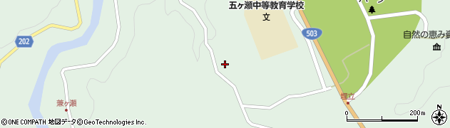 宮崎県西臼杵郡五ヶ瀬町三ヶ所9321周辺の地図