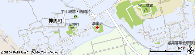 法泉禅寺周辺の地図