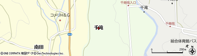 熊本県山都町（上益城郡）千滝周辺の地図