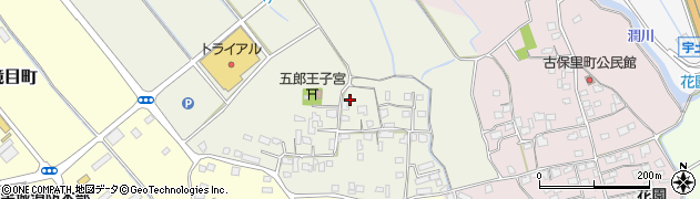 熊本県宇土市善道寺町周辺の地図