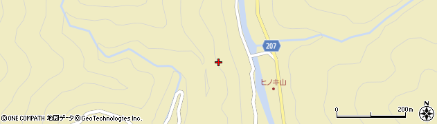 宮崎県延岡市檜山周辺の地図