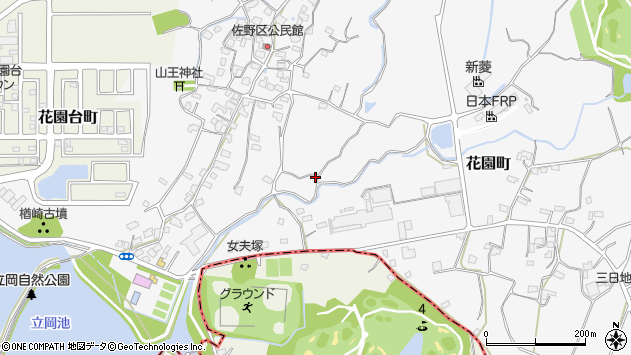 〒869-0413 熊本県宇土市花園町の地図