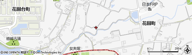 熊本県宇土市花園町周辺の地図