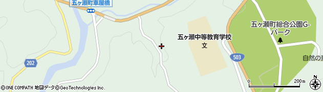 宮崎県西臼杵郡五ヶ瀬町三ヶ所9391周辺の地図
