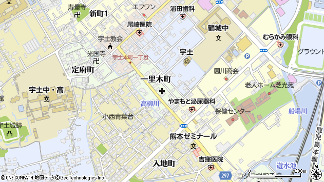 〒869-0435 熊本県宇土市一里木町の地図