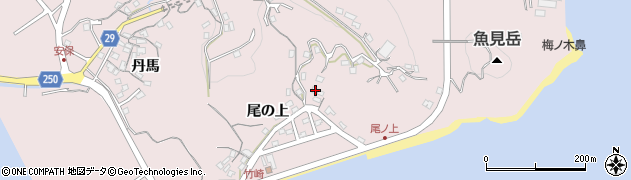 長崎県長崎市香焼町尾の上1427周辺の地図