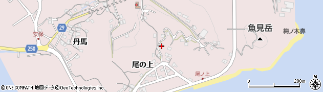 長崎県長崎市香焼町尾の上1423周辺の地図