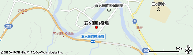 宮崎県五ヶ瀬町（西臼杵郡）周辺の地図