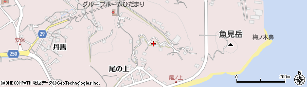 長崎県長崎市香焼町尾の上1421周辺の地図