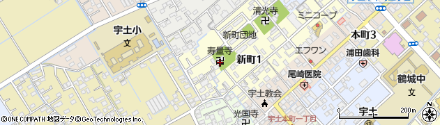 寿量寺周辺の地図