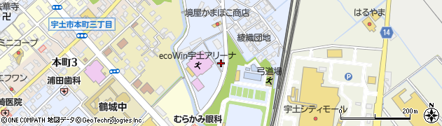 熊本県宇土市旭町446周辺の地図