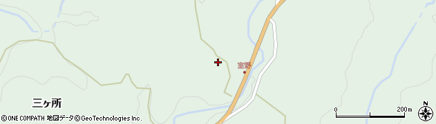 宮崎県西臼杵郡五ヶ瀬町三ヶ所10488周辺の地図