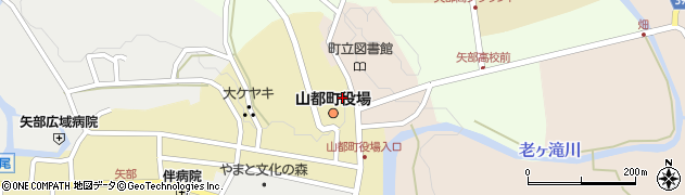 山都町役場　本庁議会事務局周辺の地図