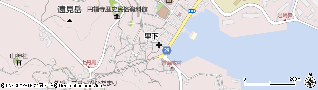 長崎県長崎市香焼町（里下）周辺の地図