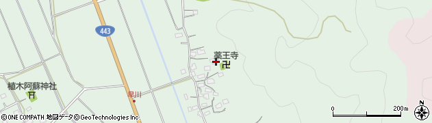 熊本県甲佐町（上益城郡）早川周辺の地図