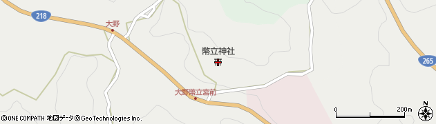 幣立神社周辺の地図