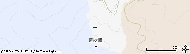 熊ケ峰周辺の地図