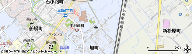熊本県宇土市旭町周辺の地図