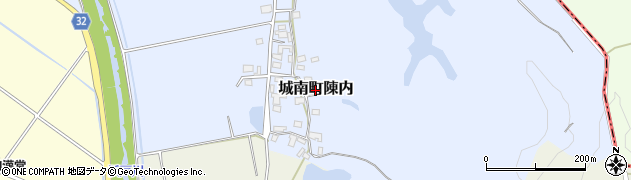熊本県熊本市南区城南町陳内周辺の地図