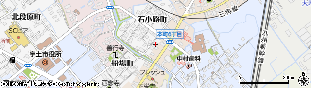 熊本県宇土市石小路町80周辺の地図