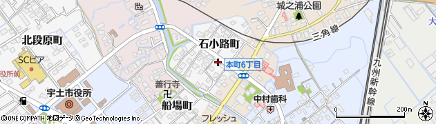 熊本県宇土市石小路町96周辺の地図