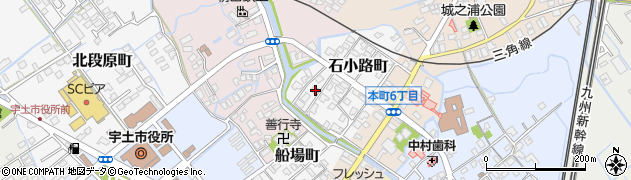 熊本県宇土市石小路町132周辺の地図