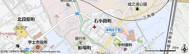 熊本県宇土市石小路町118周辺の地図