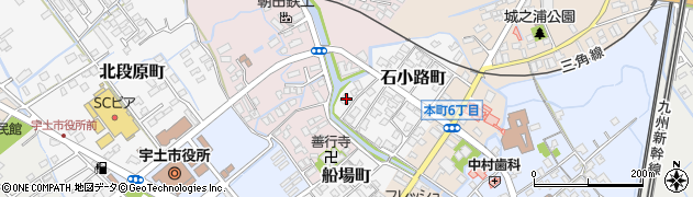 熊本県宇土市石小路町150周辺の地図