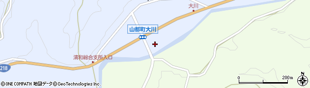 熊本県上益城郡山都町大平311周辺の地図