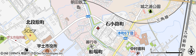 熊本県宇土市石小路町147周辺の地図