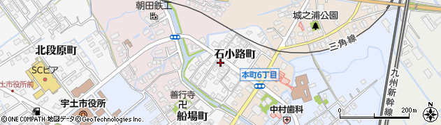熊本県宇土市石小路町116周辺の地図