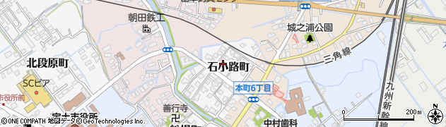 熊本県宇土市石小路町60周辺の地図