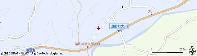 熊本県山都町（上益城郡）大平周辺の地図