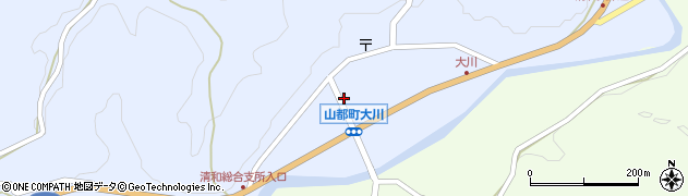 熊本県上益城郡山都町大平320周辺の地図