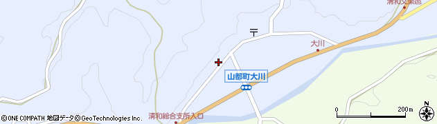 熊本県上益城郡山都町大平1720周辺の地図