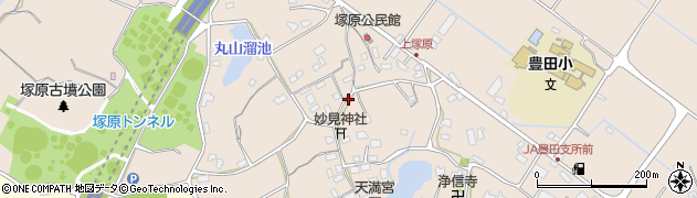 熊本県熊本市南区城南町塚原周辺の地図
