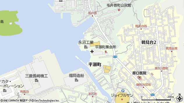 〒850-0985 長崎県長崎市平瀬町の地図