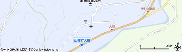 熊本県上益城郡山都町大平291周辺の地図
