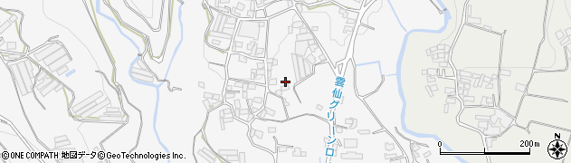 長崎県南島原市西有家町（見岳）周辺の地図