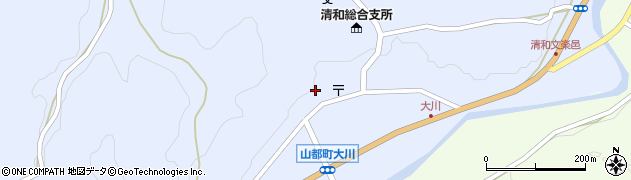 熊本県上益城郡山都町大平1690周辺の地図