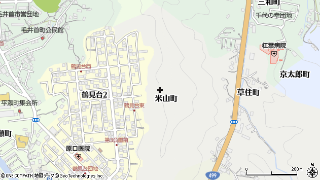 〒850-0983 長崎県長崎市米山町の地図