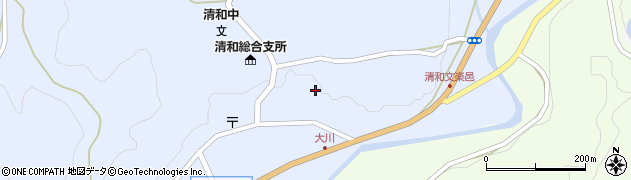 熊本県上益城郡山都町大平251周辺の地図